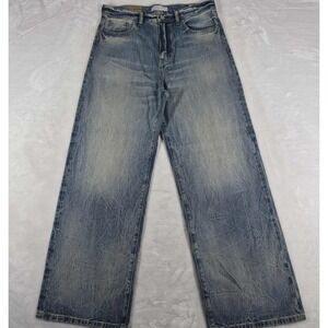 Pacsun Ryder Ultra Baggy Jeans Men's 32x30 Blue Denim Wide Leg Oversized Fit NWT